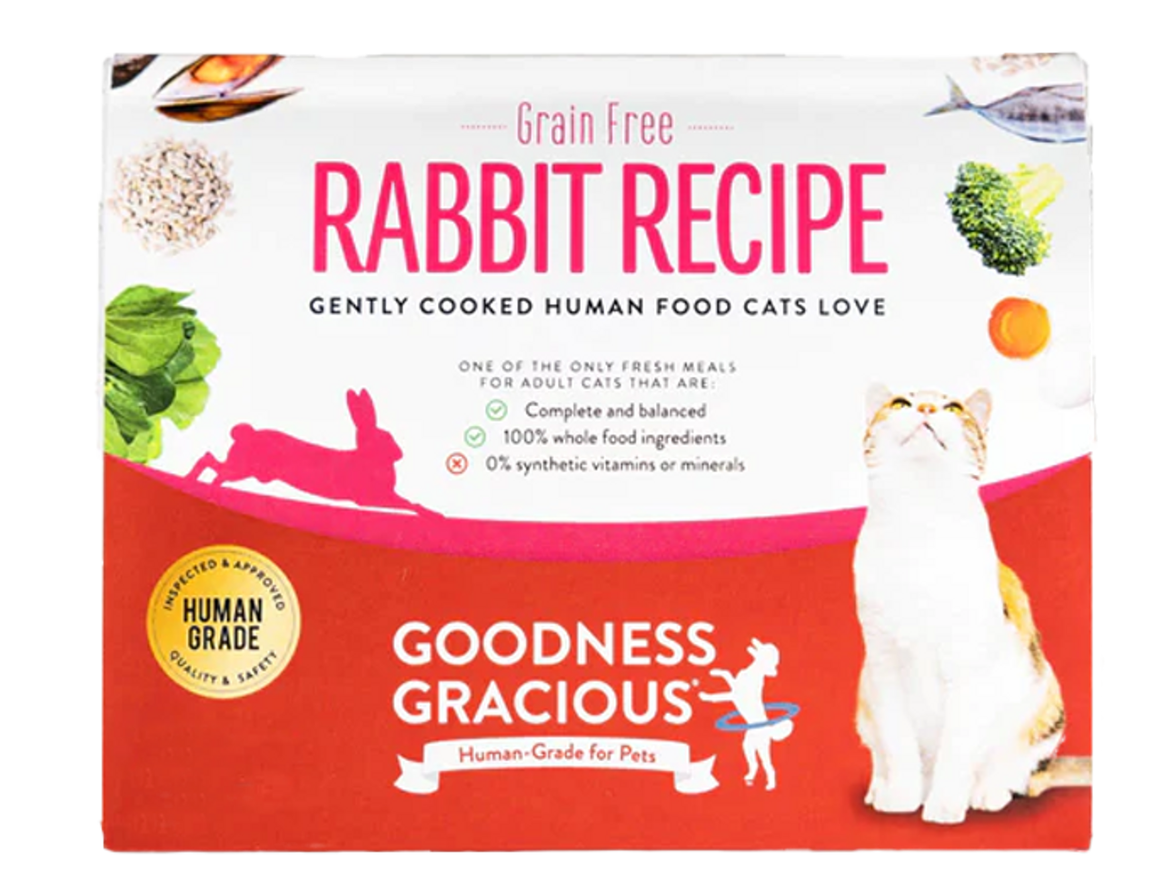 Goodness Gracious Gently Cooked Grain Free Rabbit Recipe for Cats 32oz