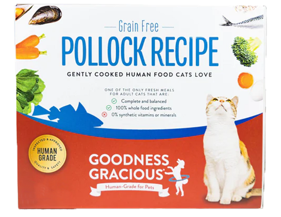 Goodness Gracious Gently Cooked Grain Free Pollock Recipe for Cats 32oz