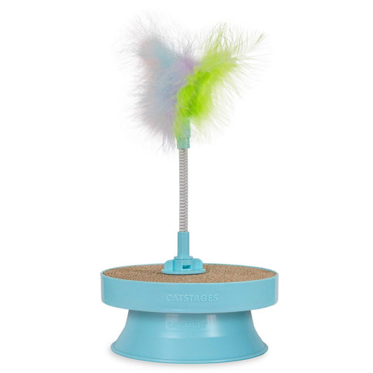 Catstages 2-in-1 Track Topper Scratch and Bat Cat Post Toy