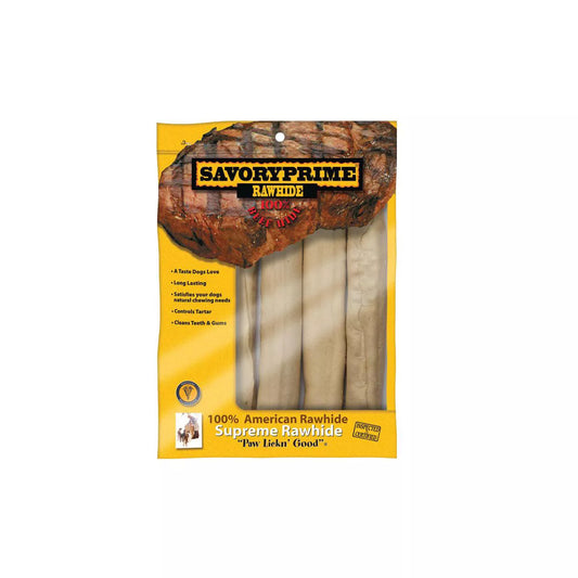 Savory Prime Large Adult Rawhide Bone Beef 10in 4pk