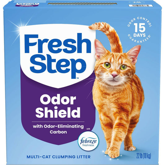 Fresh Step Odor Shield Febreze Scented Clumping Cat and Kitty Litter 22lbs
