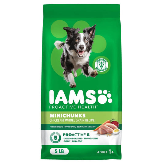 IAMS Proactive Health Minichunks Chicken and Whole Grains Recipe Adult Dry Dog Food 5lbs