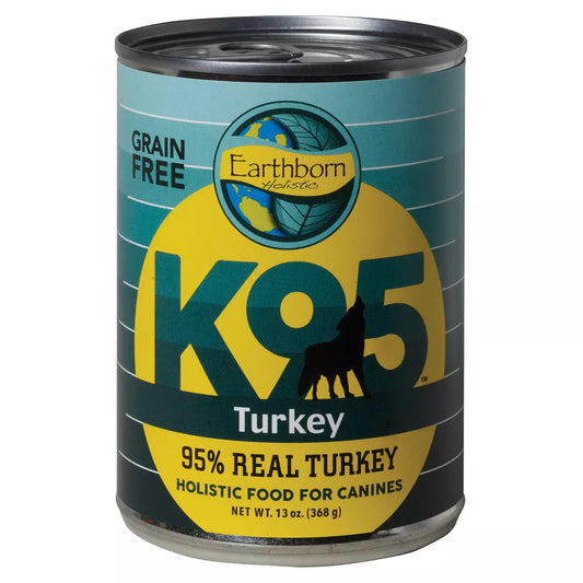 Earthborn Holistic K95 Turkey Recipe Grain-Free Canned Moist Dog Food 13oz
