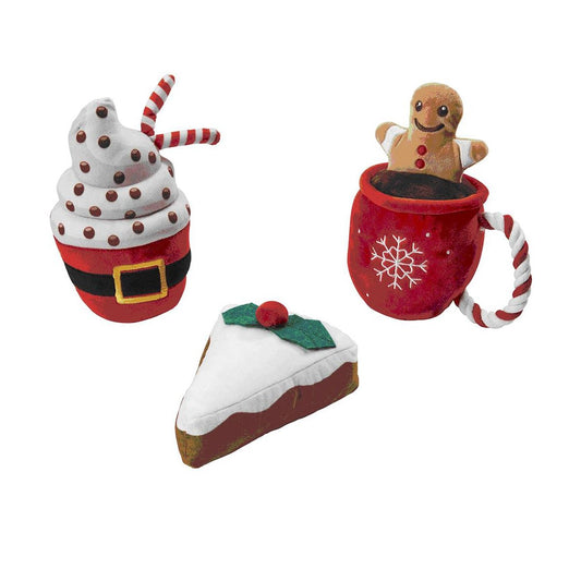 SPOT Holiday Christmas Yummies Dog Toy 6in Assorted