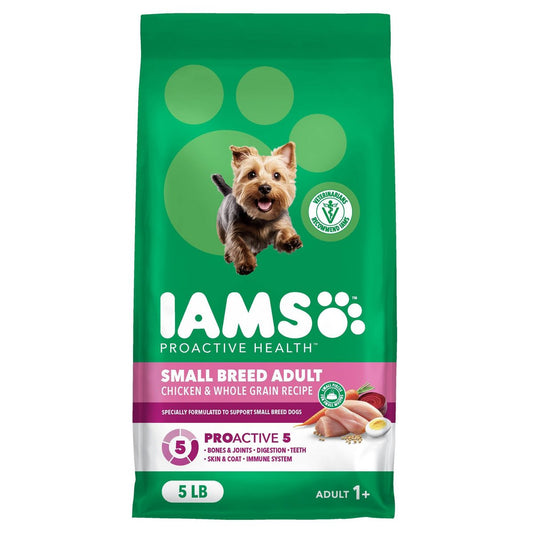 IAMS Proactive Health Small Breed Chicken and Whole Grains Recipe Adult Dry Dog Food 5lbs