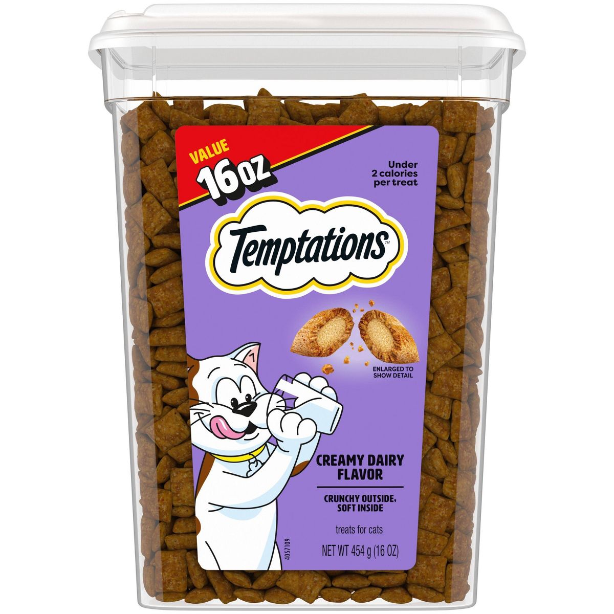 Temptations Classic Creamy Milk Dairy Flavor Crunchy Cat Treats 16oz
