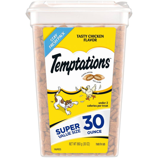 Temptations Tasty Chicken Crunchy Cat Treats Chicken 30oz
