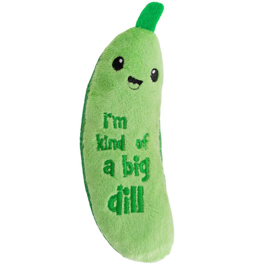 Petstages Cat Dental Kicker Pickle Cat Toy with Catnip