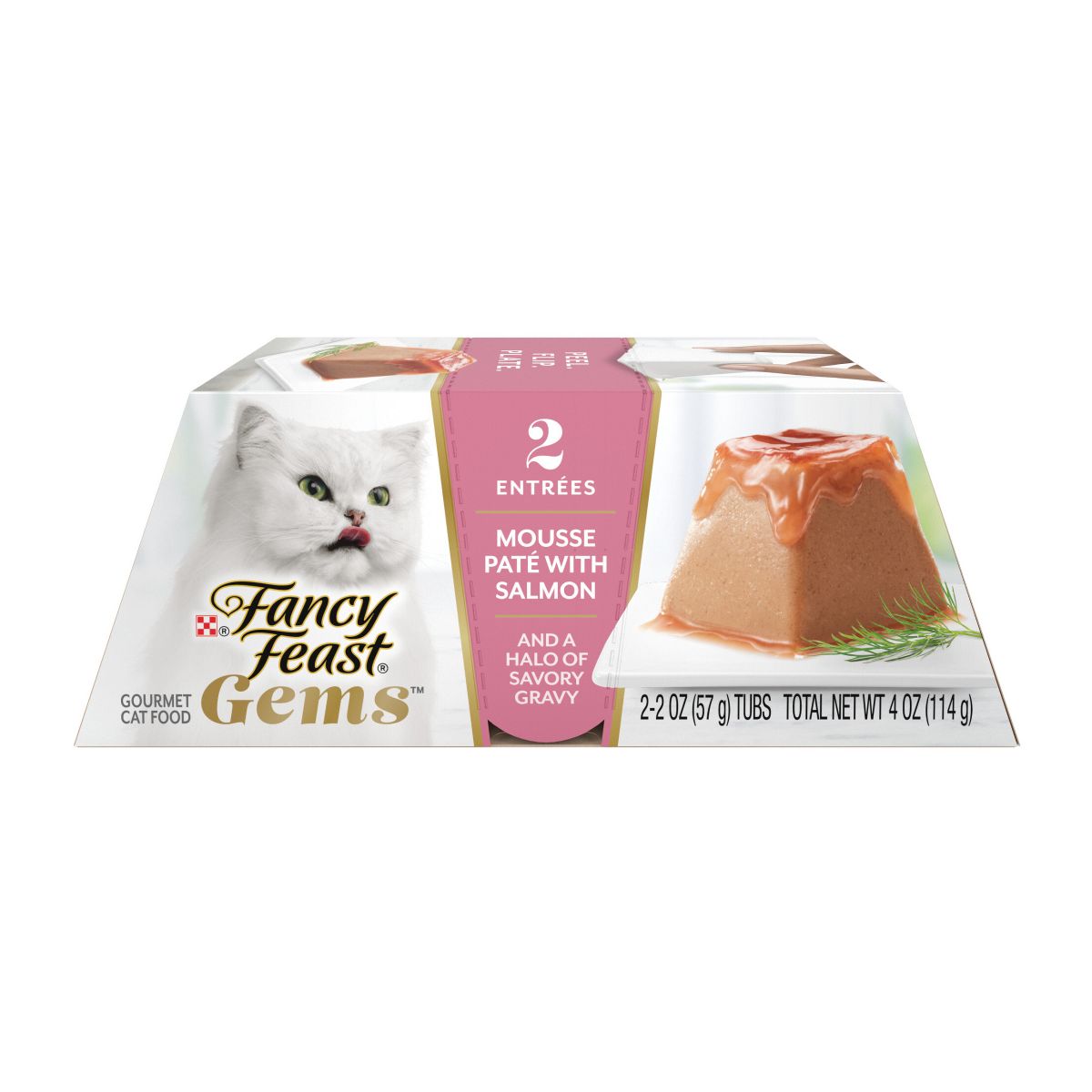 Fancy Feast Gems Seafood, Fish, Salmon Flavor Adult Wet Cat Food - 2oz 2pk