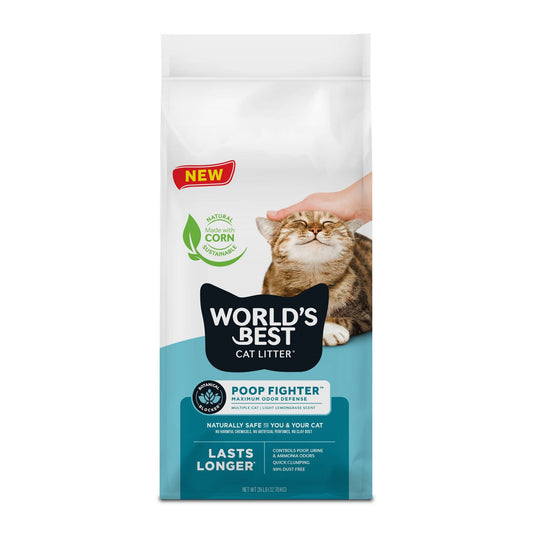 World's Best Cat Litter Poop Fighter 28lb
