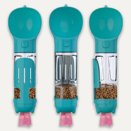 Goo-eez 4-in-1 Pet Water Bottle, Treats, Scooper and Bag