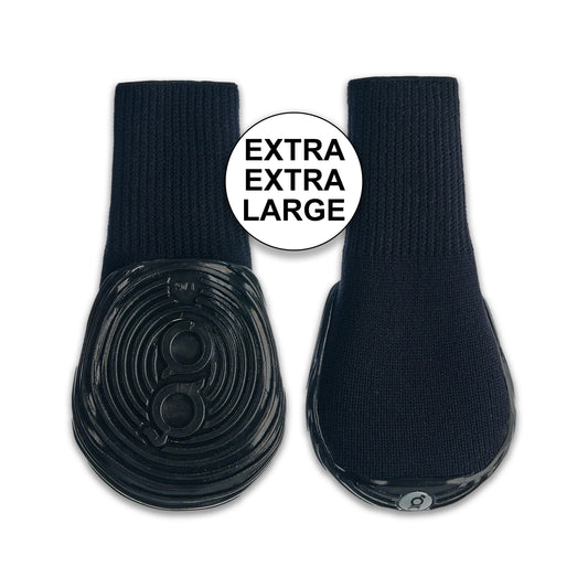 Goo-eez Ultras Dog Boots, Black, XXLarge, 4pk