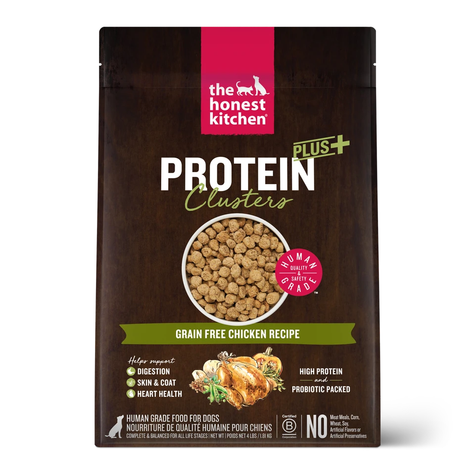 Honest Kitchen Protein Plus Clusters Grain Free Chicken Dog Food 4lb