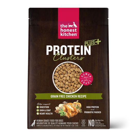 Honest Kitchen Protein Plus Clusters Grain Free Chicken Dog Food 4lb