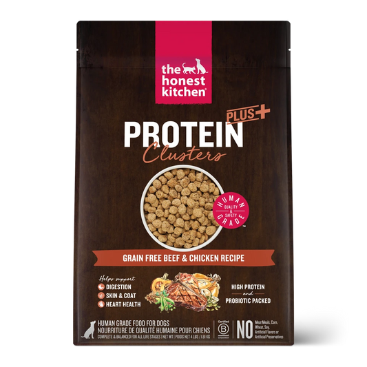 Honest Kitchen Protein Plus Clusters Grain Free Beef Chicken Dog Food 4lb