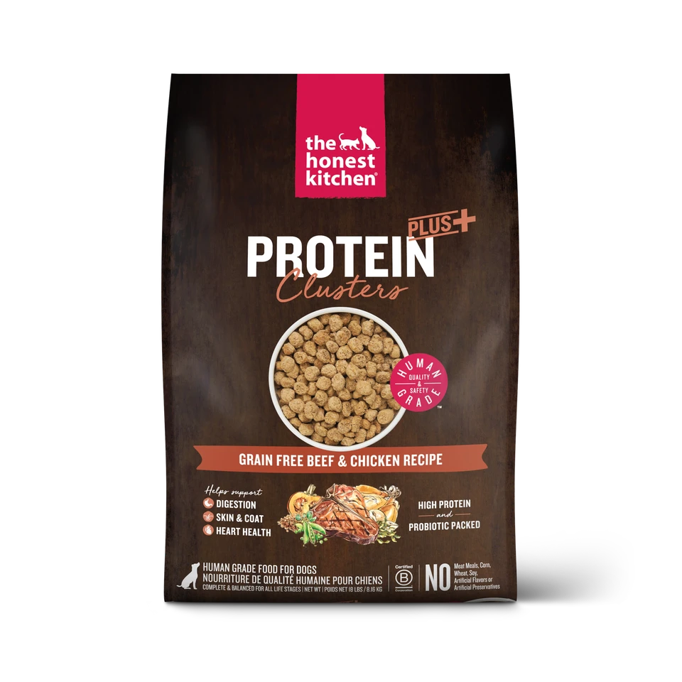 Honest Kitchen Protein Plus Clusters Grain Free Beef Chicken Dog Food 18lb