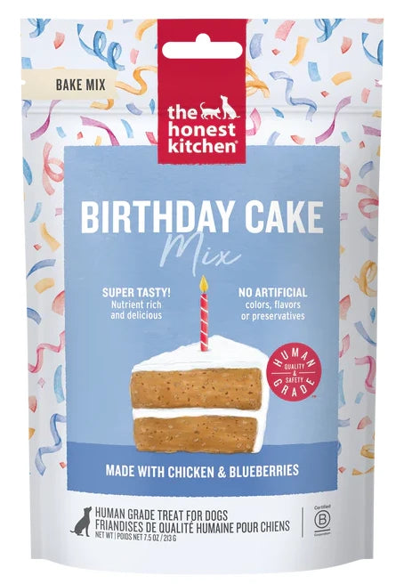 The Honest Kitchen Birthday Cake Mix for Dogs Chicken & Blueberries 7.5 oz Pouch