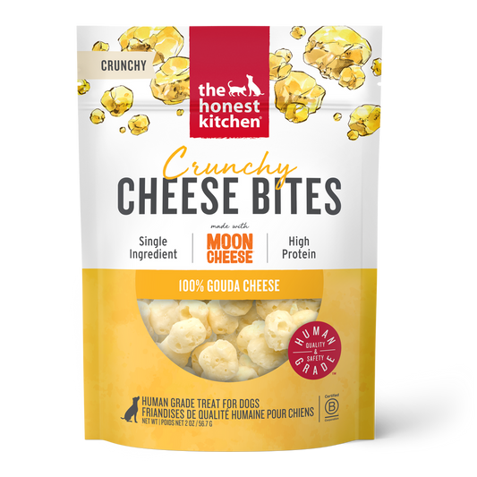 Honest Kitchen Crunchy Cheese Bites w/Moon Cheese 100% Gouda Cheese 2oz