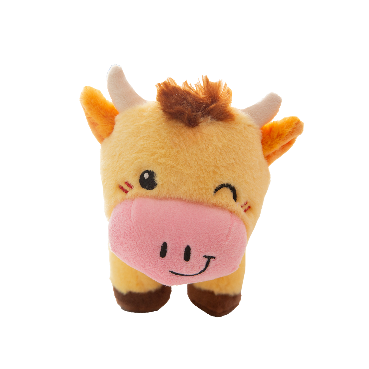 Snugarooz Plush Dog Toy Honey Moo 8in