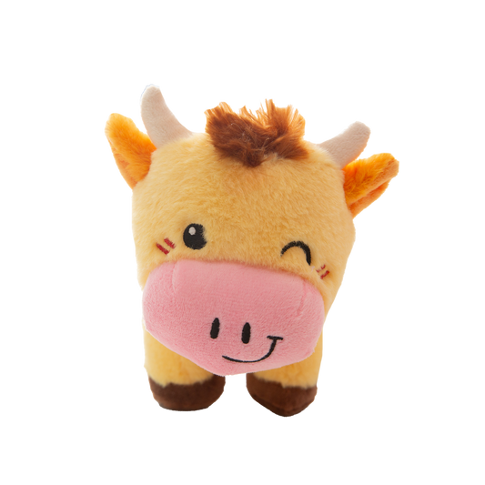 Snugarooz Plush Dog Toy Honey Moo 8in