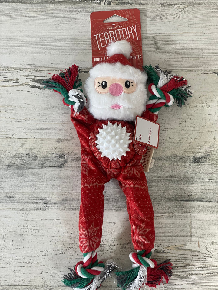 Territory 14in Holiday 2-in-1 Santa Claus Dog Toy