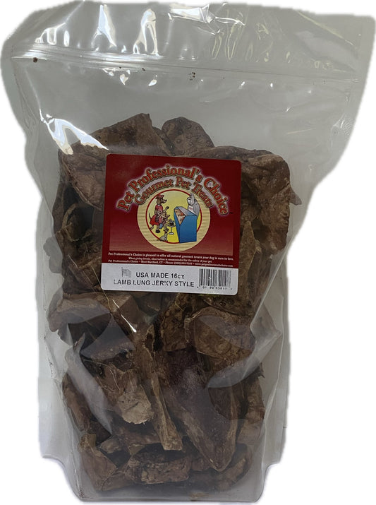 PPC 16oz USA Lamb Lung Dog Treats