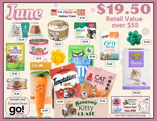 Benson's Pet Kitty Crate Sampler for Cats June 2026