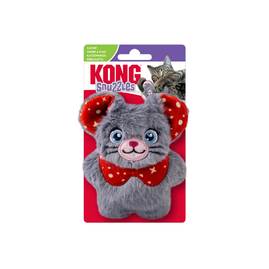 Kong Holiday Cat Toy Snuzzles Mouse Assorted