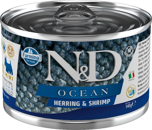 Farmina N&D Grain Free Ocean Herring & Shrimp Adult Mini 4.9oz