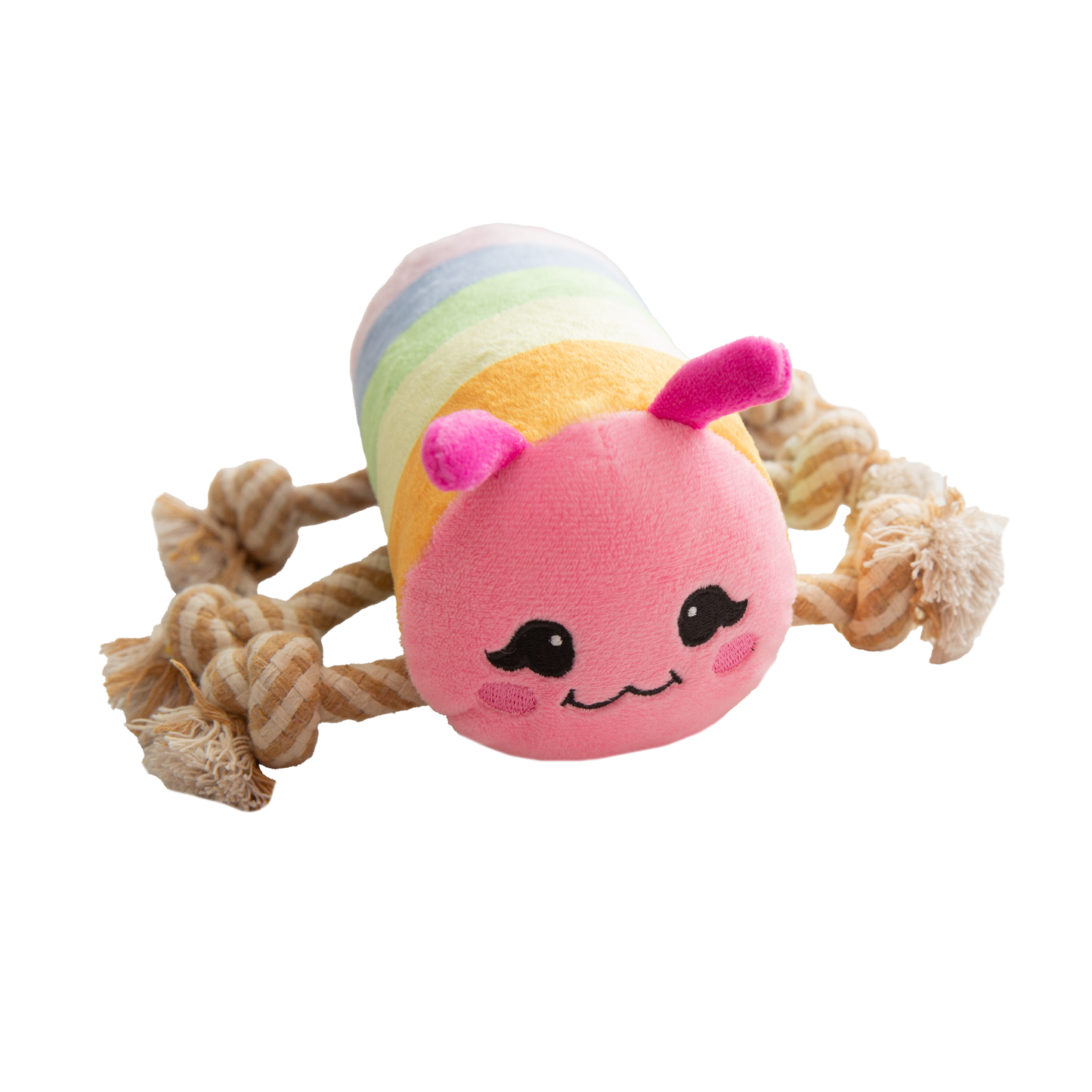 Snugarooz Plush Dog Toy Knot-A-Pillar 7in