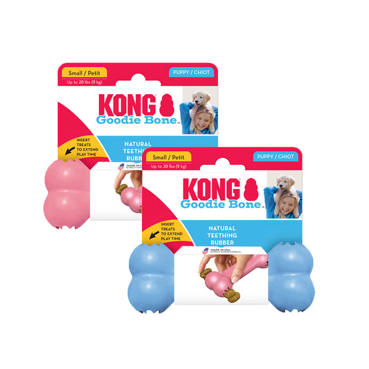 KONG Puppy Goodie Bone Rubber Dog Toy, Small