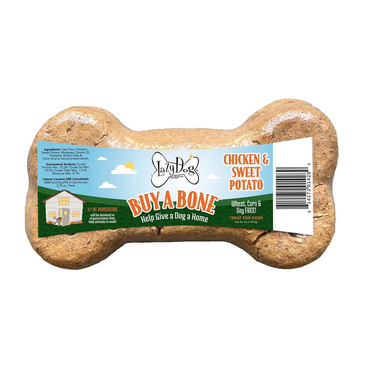 Lazy Dog Mega Bone Buy A Bone Chicken & Sweet Potato 2.75 oz