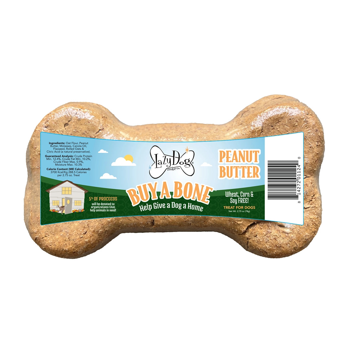 Lazy Dog Mega Bone Buy A Bone Peanut Butter 2.75 oz