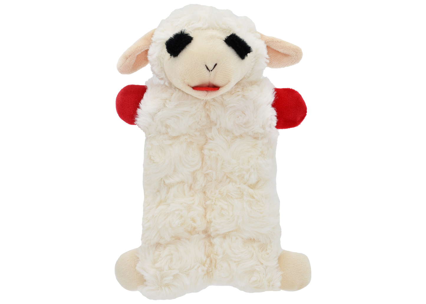 Multipet Plush Dog Toy Lamb Chop Squeaker Mat 9in