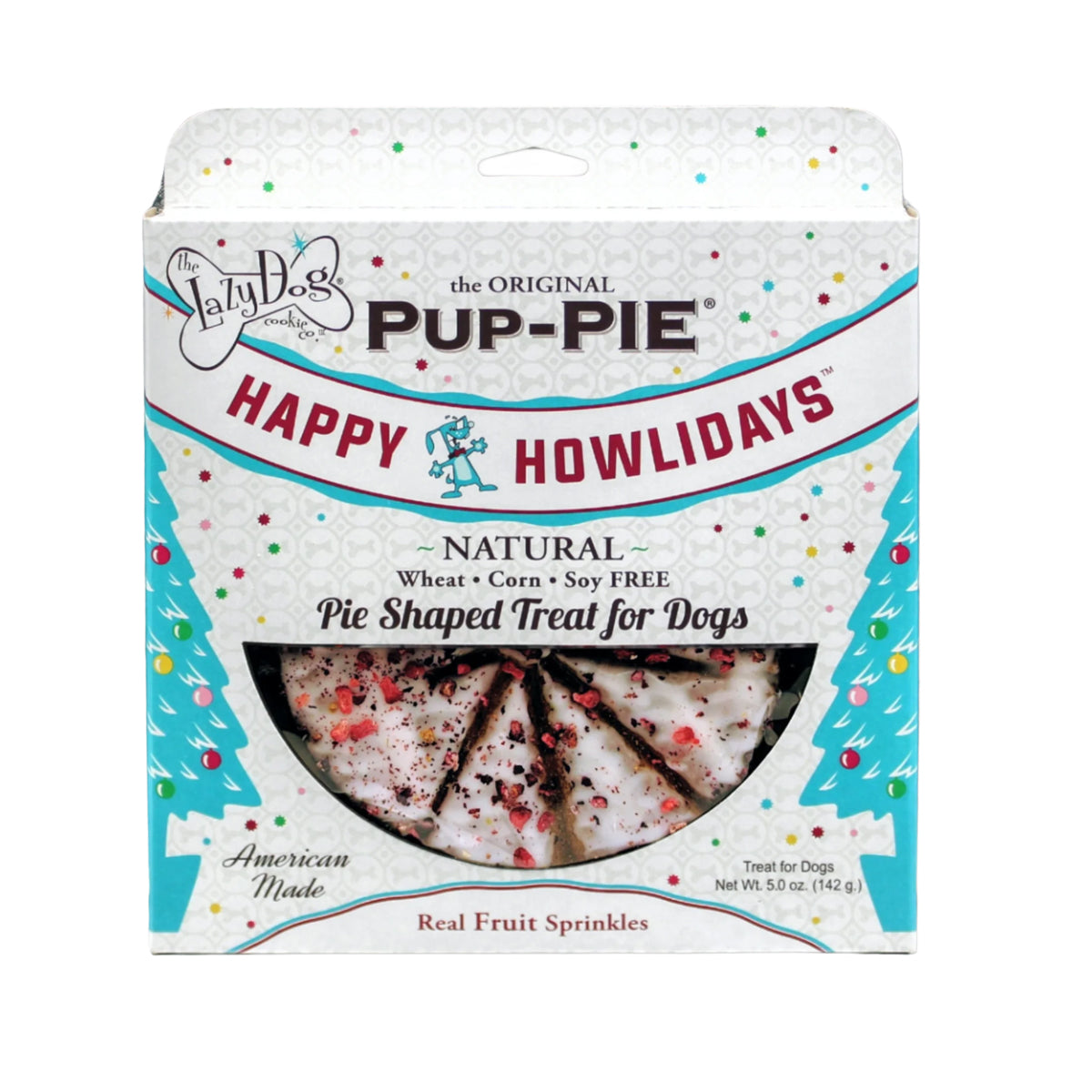 Lazy Dog Holiday Pup-PIE Dog Treat, Happy Howlidays, 5oz