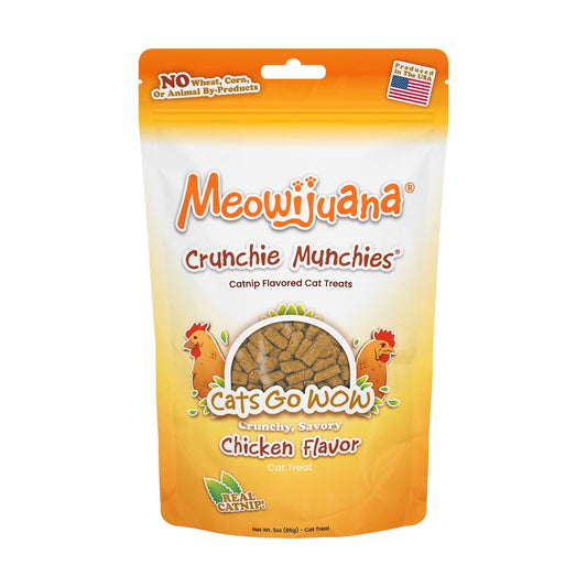Meowijuana Crunchie Munchie Chicken Cat Treat 3oz