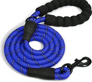 Doggy Tales Braided Rope Training Leash  Navy Blue 15ft