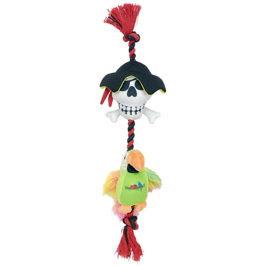 Multipet Margaritaville Pirate and Parrot Rope Assorted 18in