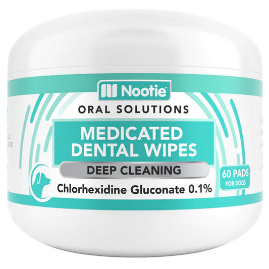 Nootie Medicated Antimicrobial Dental Wipes 60ct