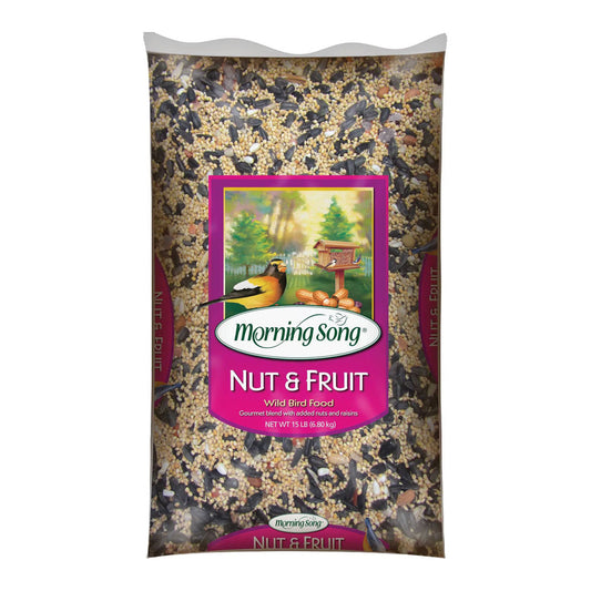 Morning Song Nut & Fruit Wild Bird Food, 15lb Bag