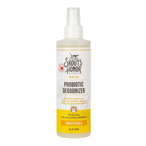 Skout's Honor Cat Probiotic Deodorizer Spray Honeysuckle 8oz