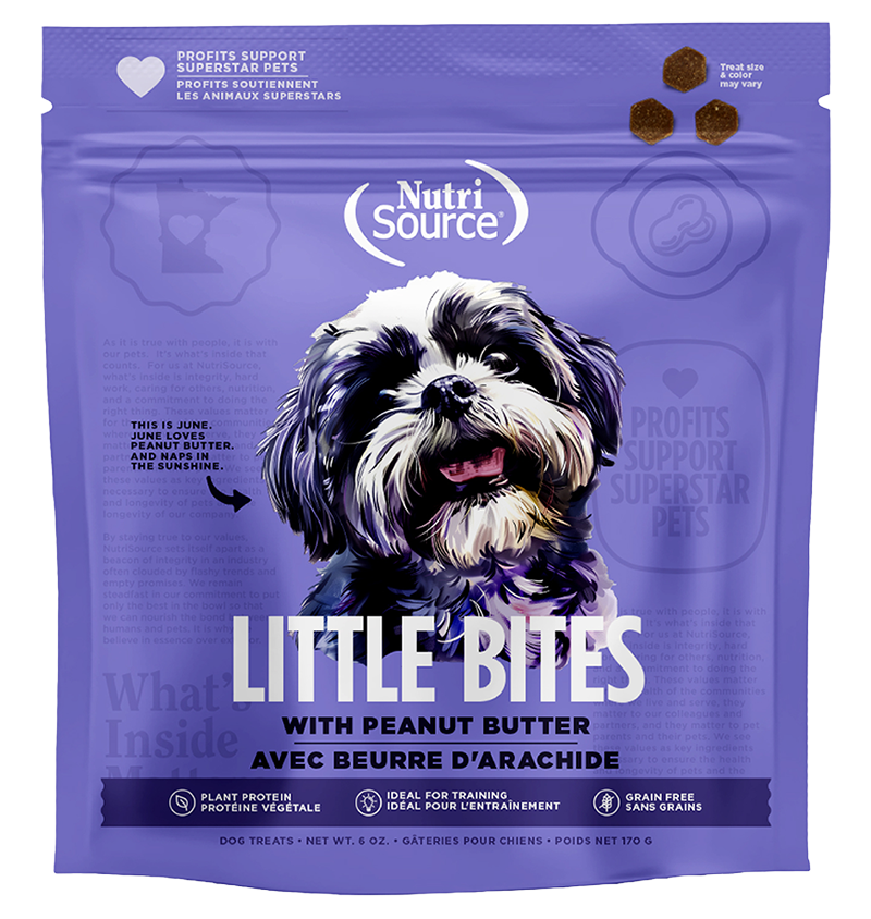 Nutrisource Element Grain Frree Little Bites Dog Treat 6oz Peanut Butter