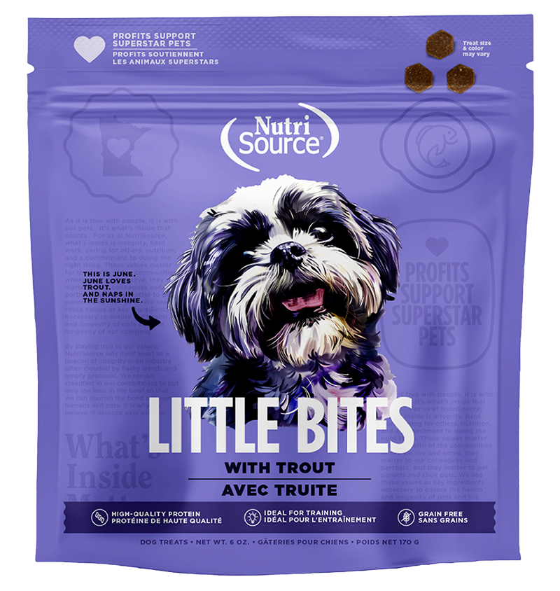Nutrisource Element Grain Frree Little Bites Dog Treat 6oz Trout