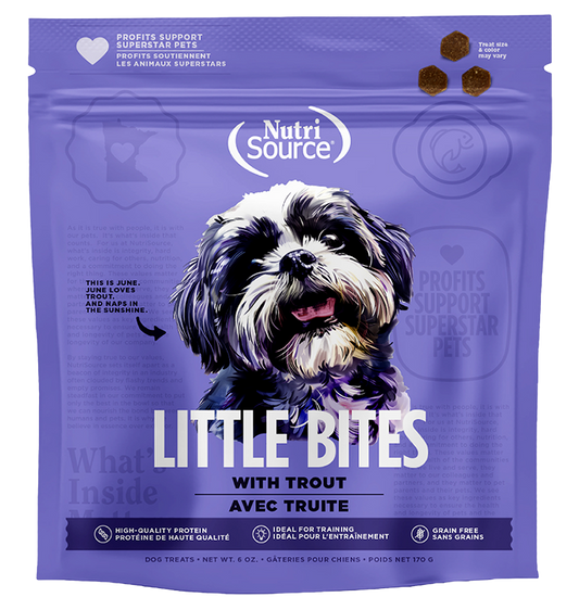 Nutrisource Element Grain Frree Little Bites Dog Treat 6oz Trout