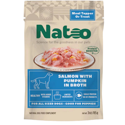 Natoo Salmon with Pumpkin Dog Food Pouch 3oz