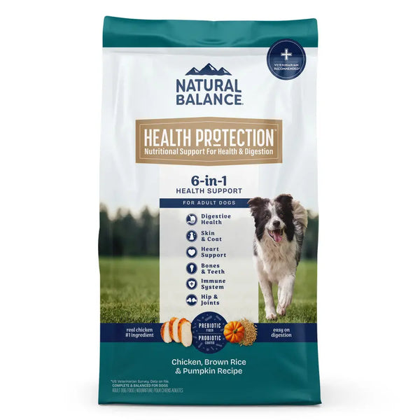 Natural Balance Health Protection Adult Chicken, Brown Rice & Pumpkin Dry Dog Food 24lb