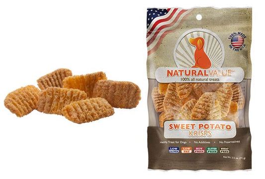 Loving Pets Dog Treat Natural Value Sweet Potato Krisps 2.5oz