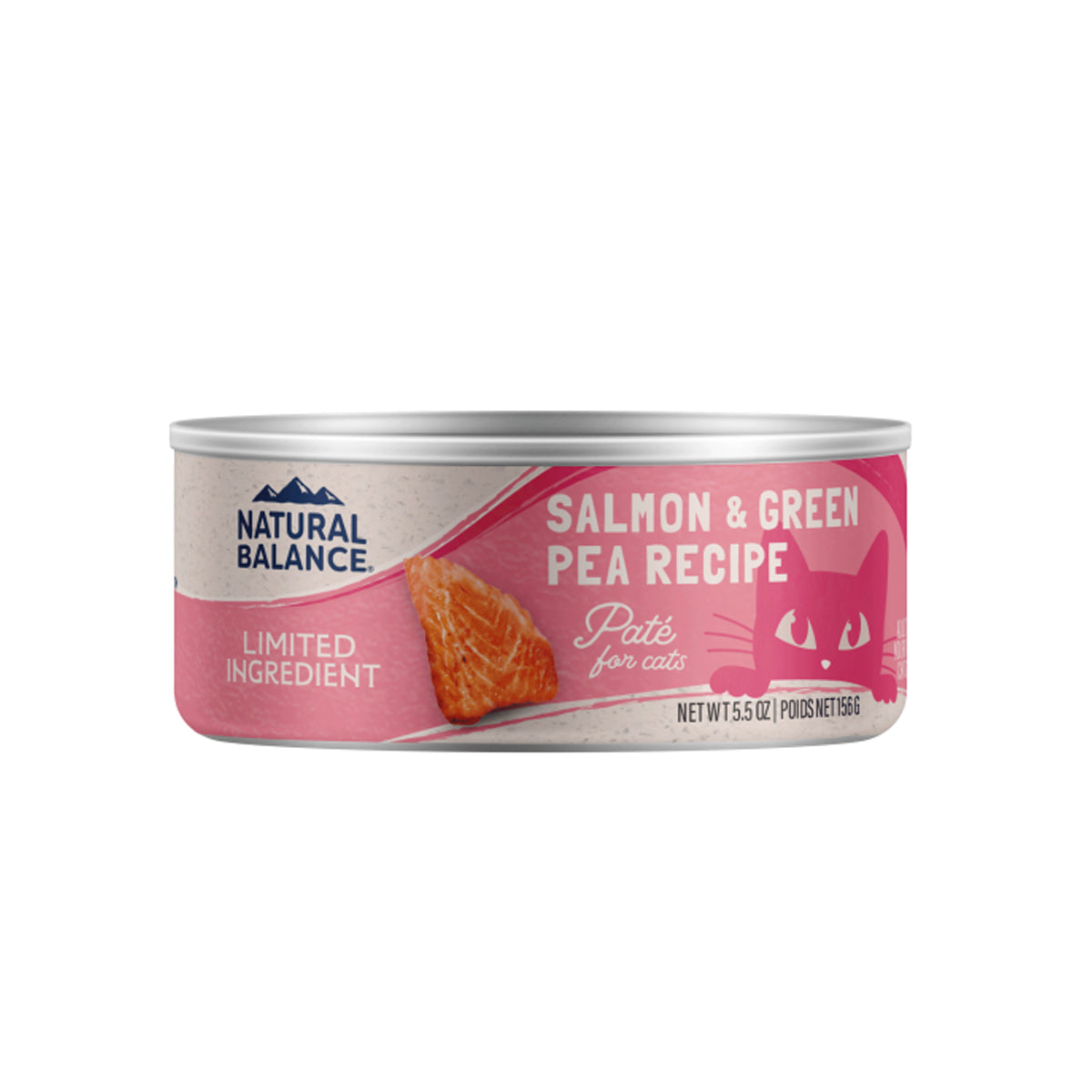 Natural Balance Limited Ingredient Diet Pate Cat Food, Salmon & Green Pea, 5.5oz Can