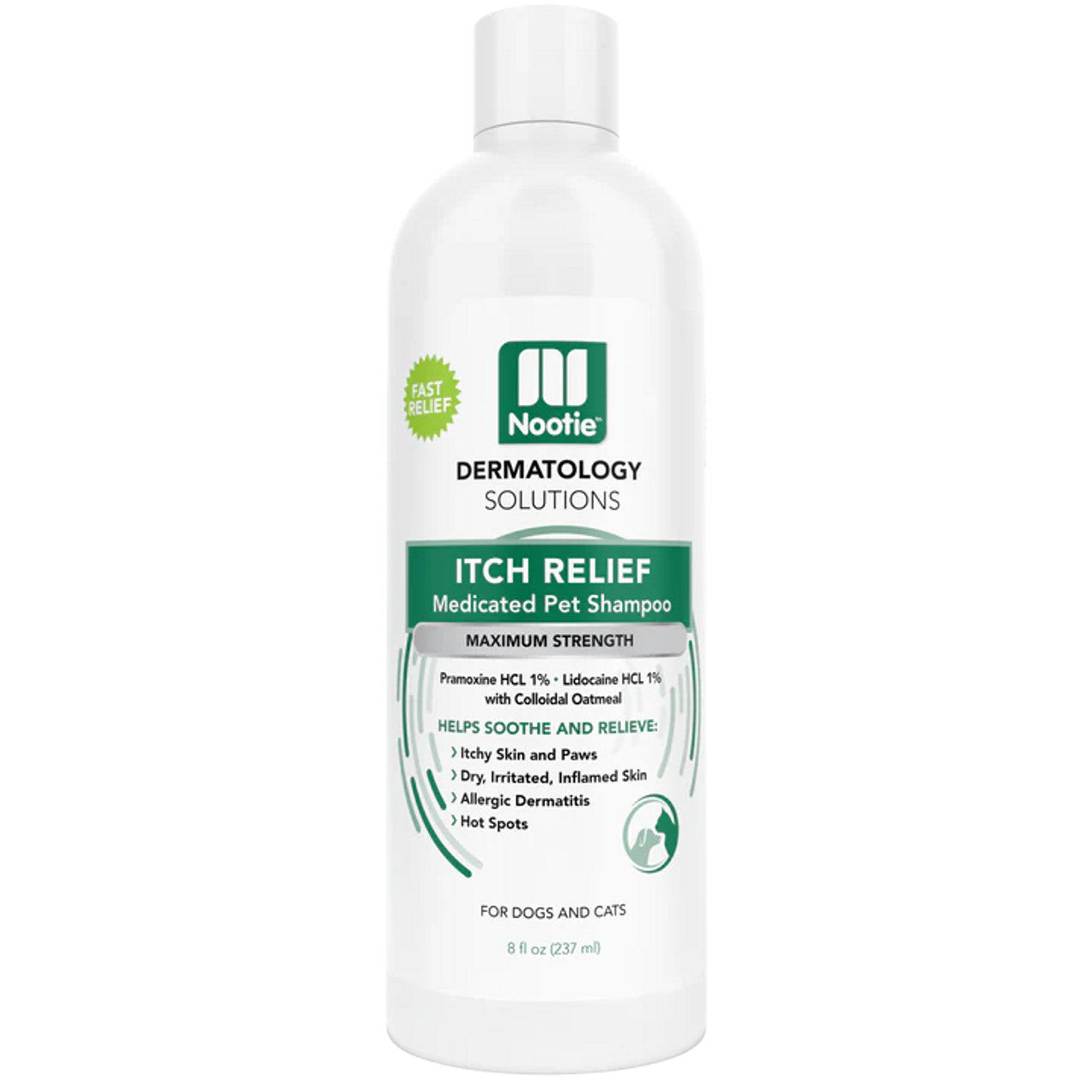 Nootie Itch Relief Medicated Shampoo for Dogs 8oz