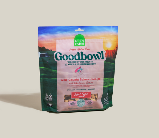 Open Farm Goodbowl Wild-Caught Salmon Freeze Dried Raw Topper 23oz Bag